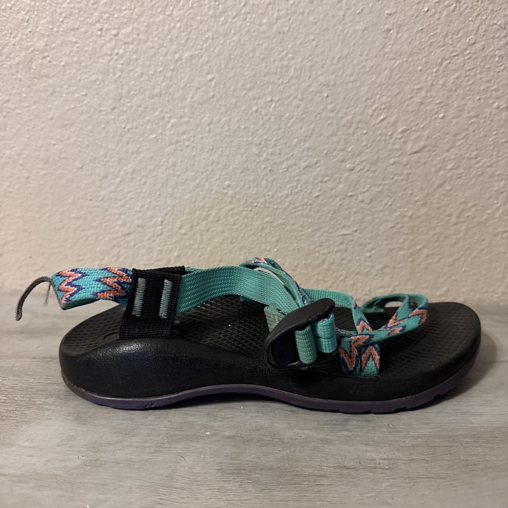 Chaco ZX/1 EcoTread  Sport Sandals Mint Leaf Green Purple J180090 Youth Size 4